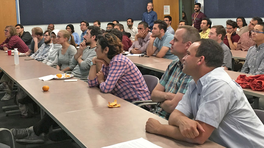 W. E. Moerner, 2014 Nobel Laureate in Chemistry, speaks in CHTM 103