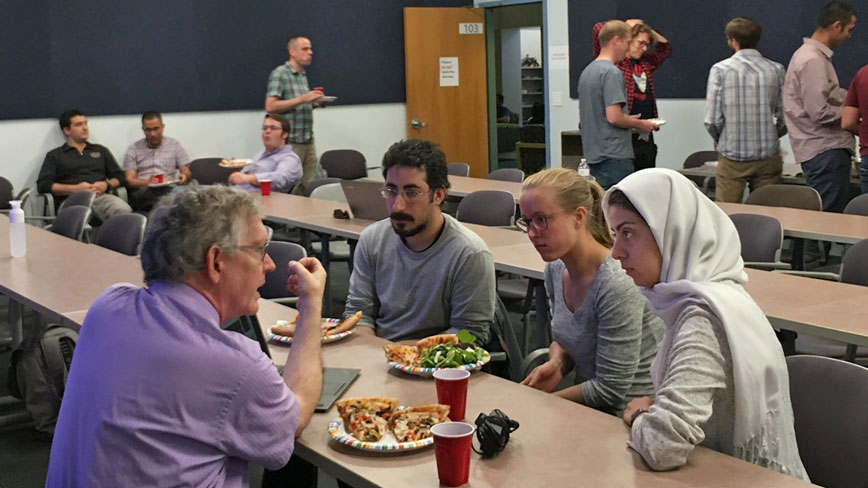 W. E. Moerner, 2014 Nobel Laureate in Chemistry, speaks in CHTM 103