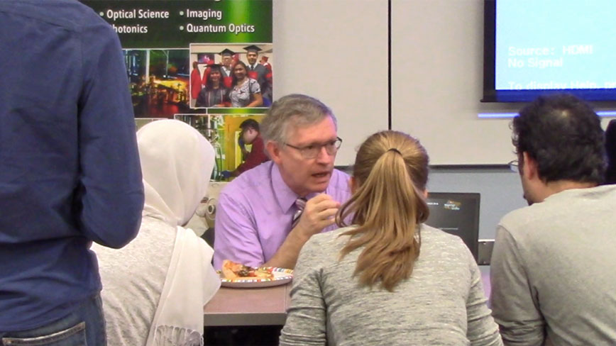 W. E. Moerner, 2014 Nobel Laureate in Chemistry, speaks in CHTM 103