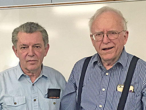 l-r: Professor Jean-Claude Diels and Professor John L. Hall
