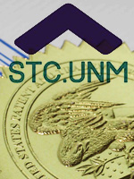 Patent seal and STC.UNM logo