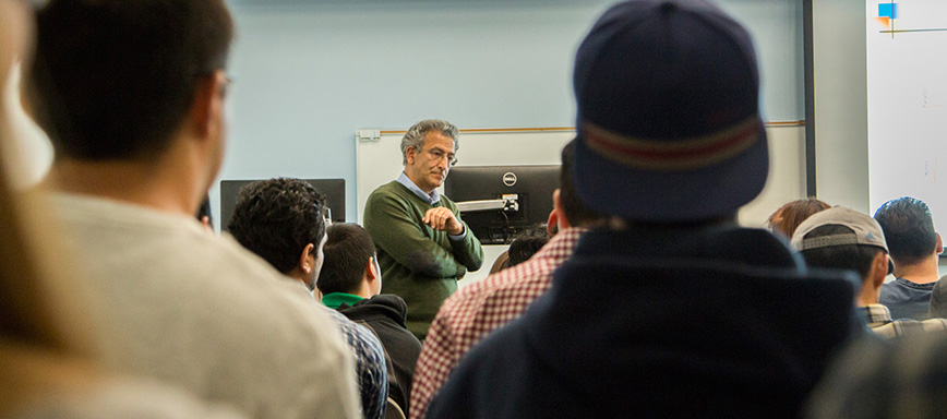 Nader Engheta conducts class in OSE Distinguished Lecture Series