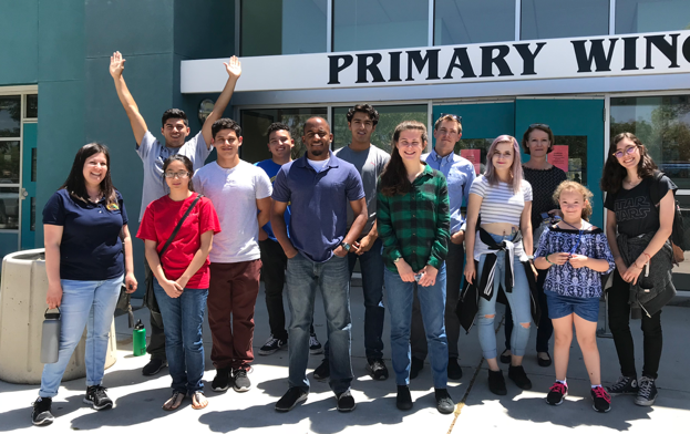 Interns do outreach too! Included above in this photo taken after outreach to the Albuquerque Public Schools Title 1 Homeless Project last summer are one former QESST intern, two QESST high school interns, one NASCENT intern, two CISTAR ERC interns, two visiting QESST undergraduates, a QESST teacher, a postdoc, one graduate student and two volunteers from the public. The CISTAR ERC does not have any labs at CHTM.